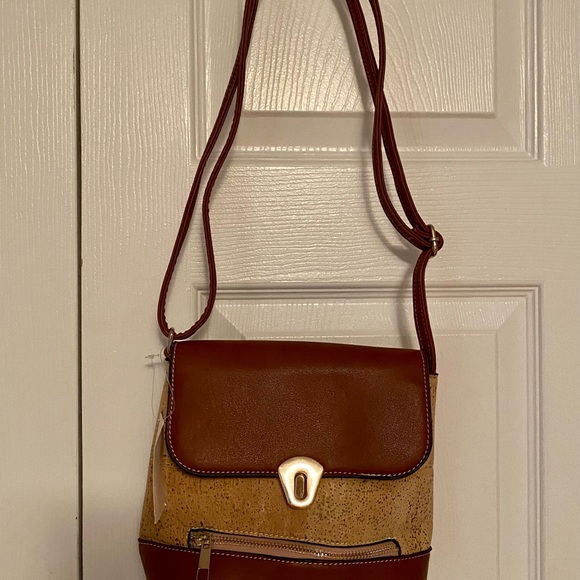 Medium size purse leather and cork. - Picture 2 of 3